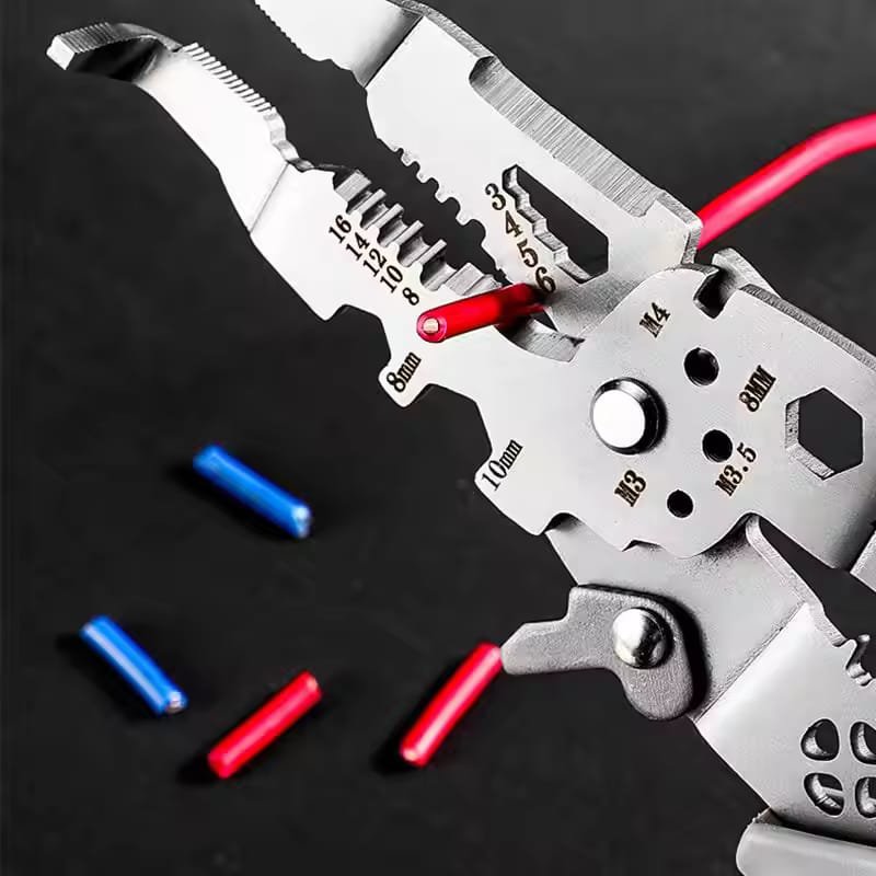 Wire stripper tool 9 in 1multi-function wire cutter